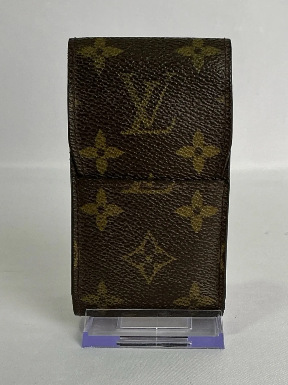 Louis Vuitton Brown Monogram Cigarette Tobacco Case Accessory Lip Stick Holder - Picture 15 of 16